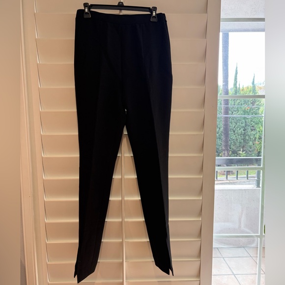 1.STATE NEW Black Slit Front Ankle Crepe Pants 6 - Picture 8 of 10